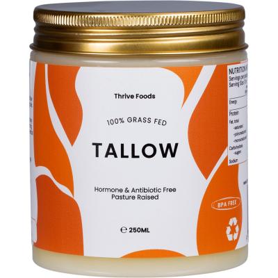 100% Grass Fed Tallow 250ml