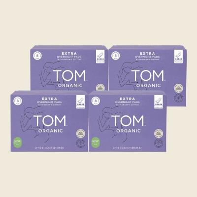 Pads Extra Overnight 4x8pk