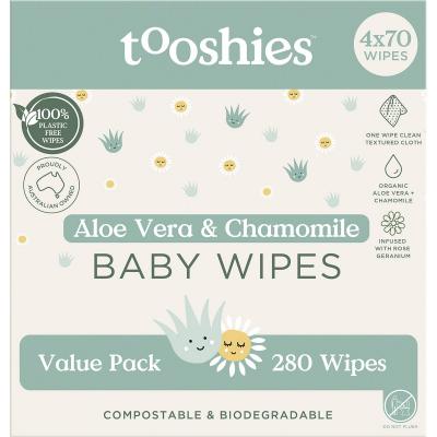 Eco Wipes Value Pack Aloe Vera & Chamomile x4