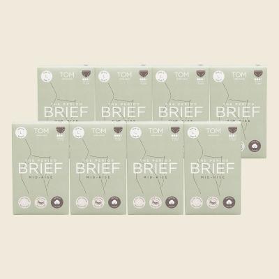 The Period Brief Mid Rise Black Large x8