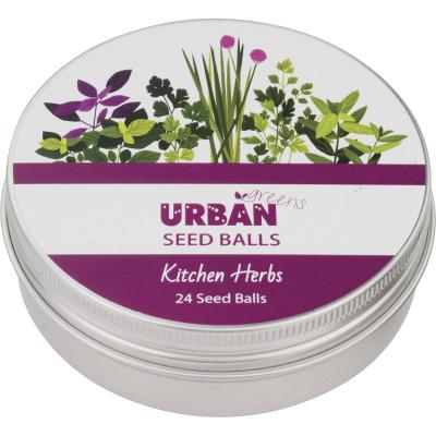 Seed Balls Kitchen Herbs 24 per Tin