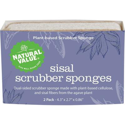 Sisal Scrubber Sponge 2pk