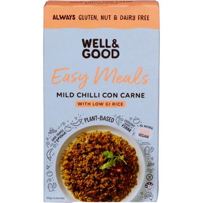 Mild Chilli Con Carne with Low GI Rice 120g