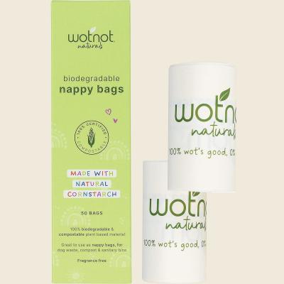 Biodegradable Nappy Bags 100% Compostable 50pk