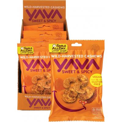 Wild-Harvested Cashews Sweet & Spicy 10x35g