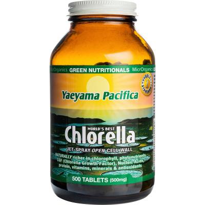 Yaeyama Pacifica Chlorella Tablets 500mg 500 Tabs