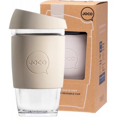 Joco Reusable Glass Cup Large 16oz - Sandstone 473ml